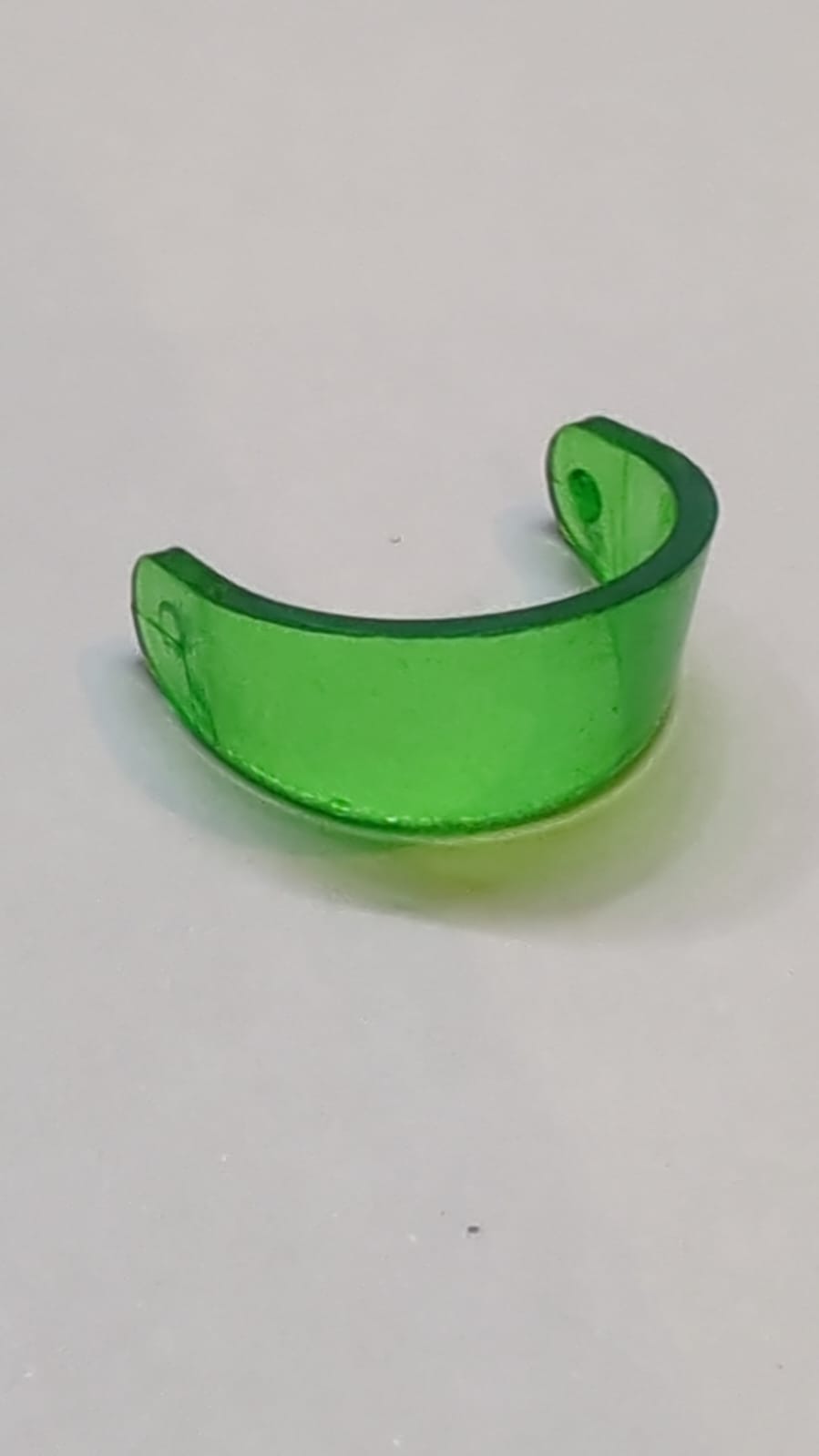 Visier für Kopfbedeckung, standard, transparent grün