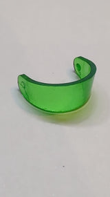 Visier für Kopfbedeckung, standard, transparent grün