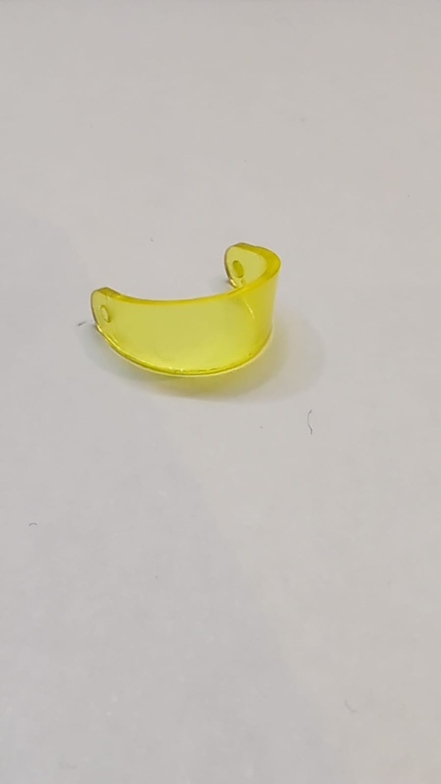 Visier für Kopfbedeckung, standard, transparent gelb