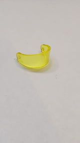 Visier für Kopfbedeckung, standard, transparent gelb