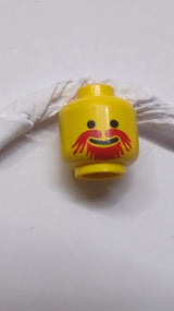 Kopf Schnurrbart Roter Kinnbart Muster gelb