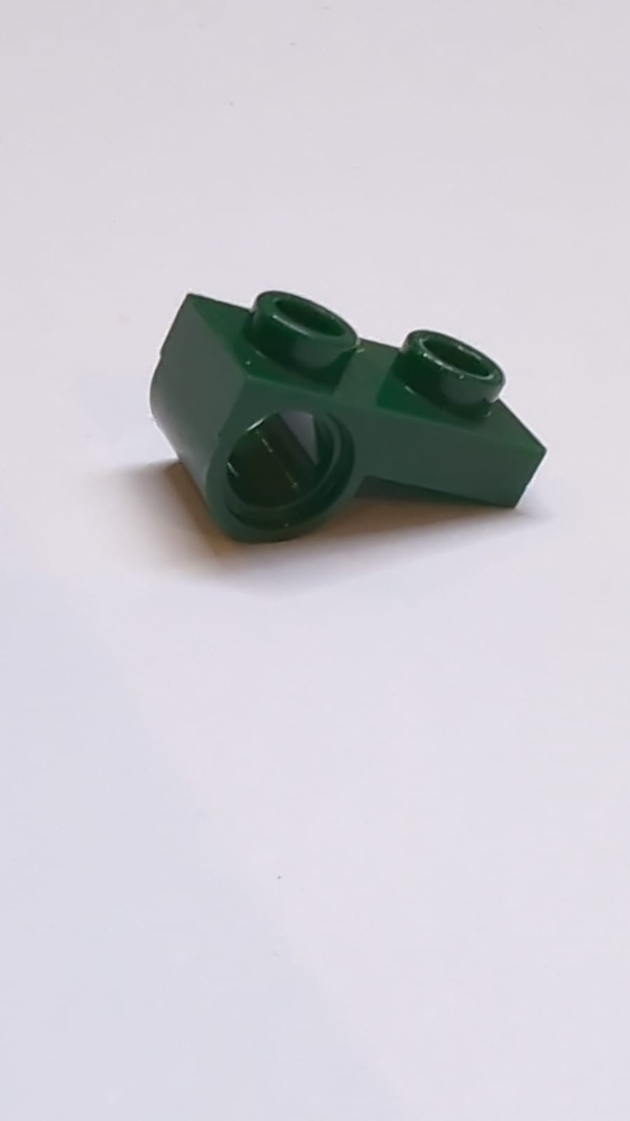 NEU Platte, modifiziert 1 x 2 mit Pinloch unten dunkelgrün