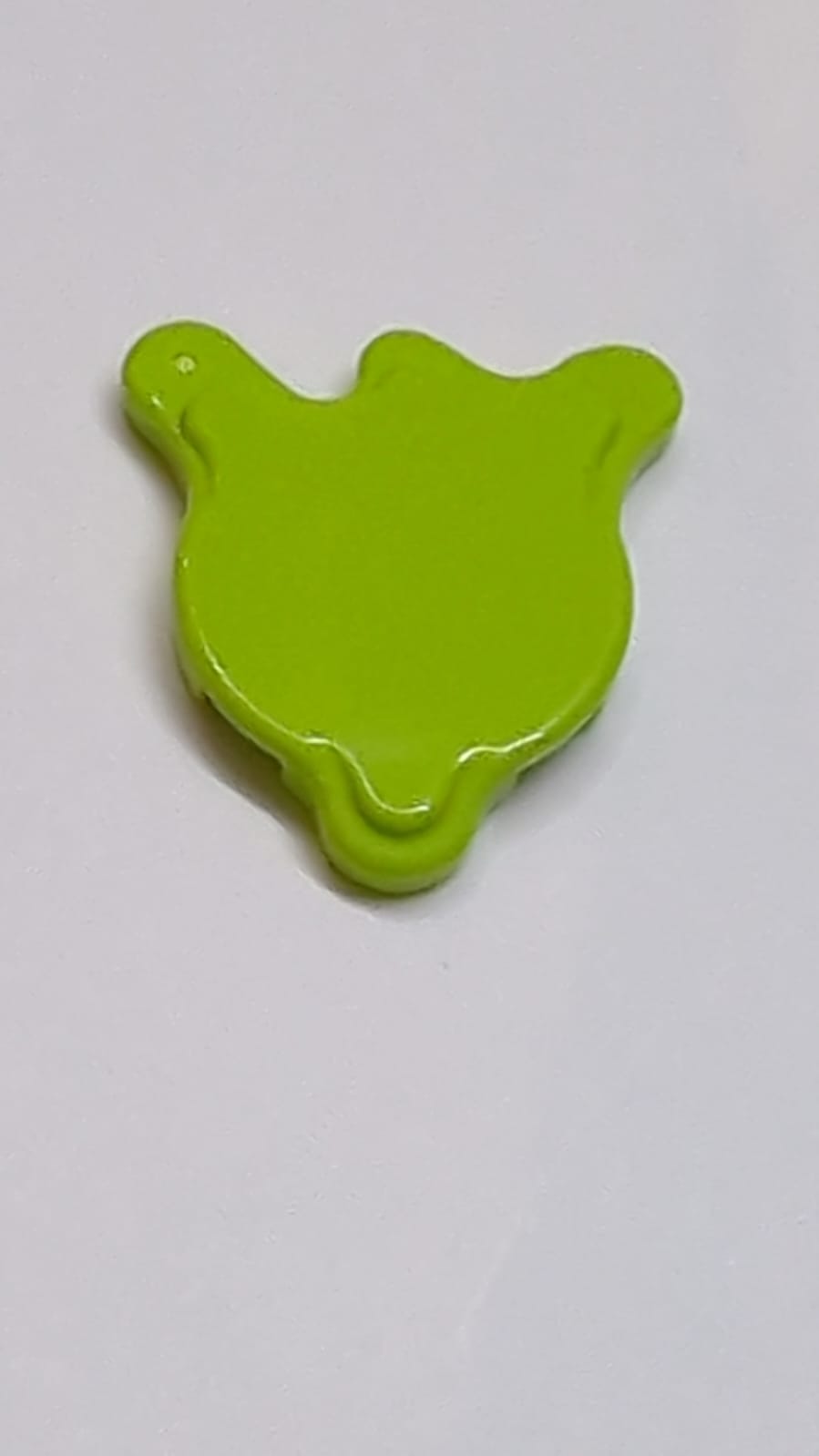 NEU Fliese, Rund 2 x 2 Splat mit Seitenverlängerungen lindgrün