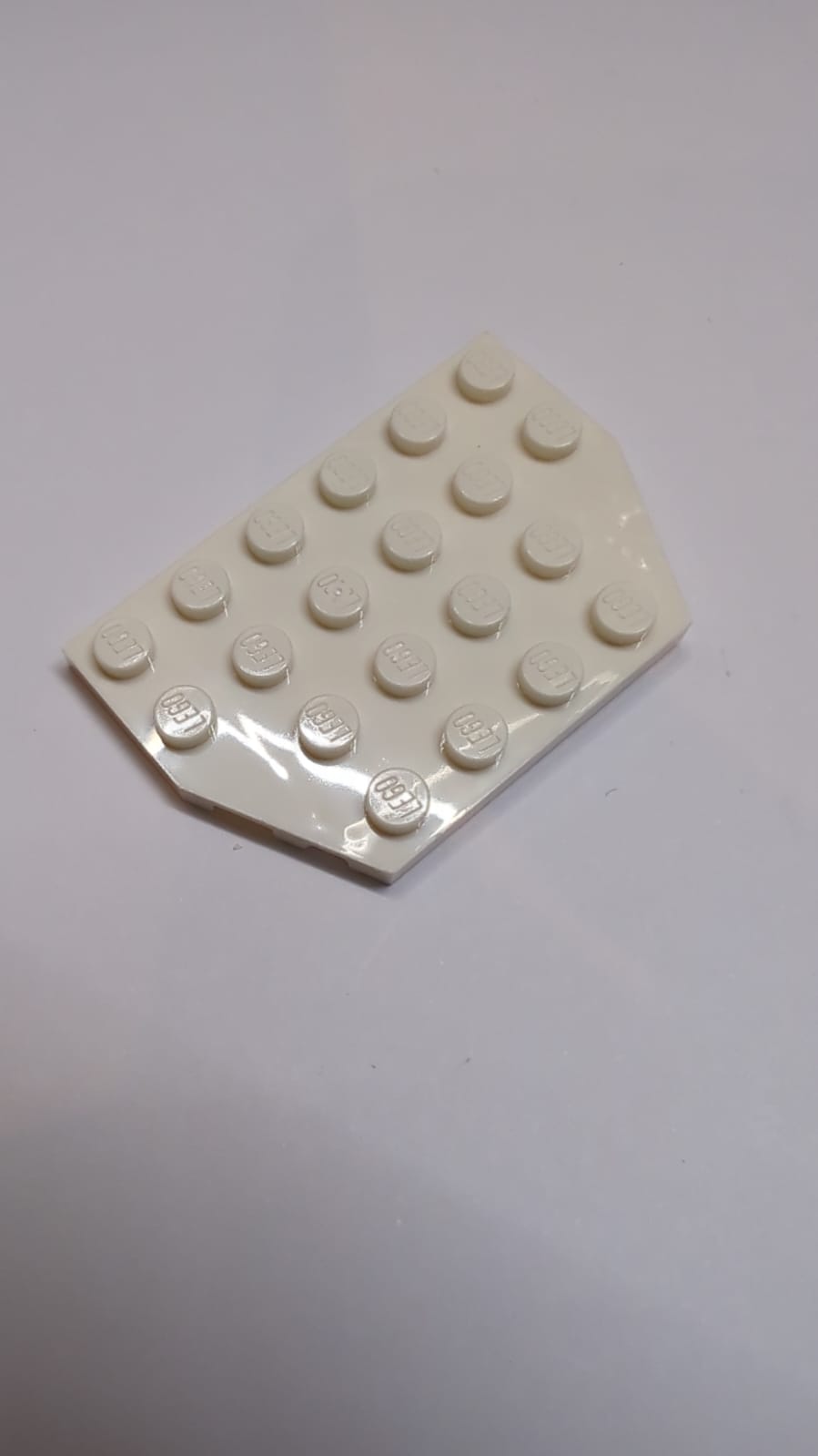 NEU Keil, Platte 4 x 6 abgeschnittene Ecke weiß