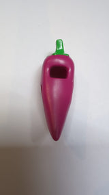 NEU Kopfbedeckung, Kostüm Chili-Pfeffer mit leuchtend grünem Stielmuster (BAM)