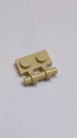 NEU Platte, modifiziert 1 x 2 mit Stangengriff an der Seite - freie Enden beige
