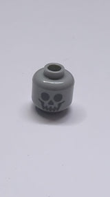 Kopf mit dunkel-grauem Standard-Schädelmuster - neuhellgrau