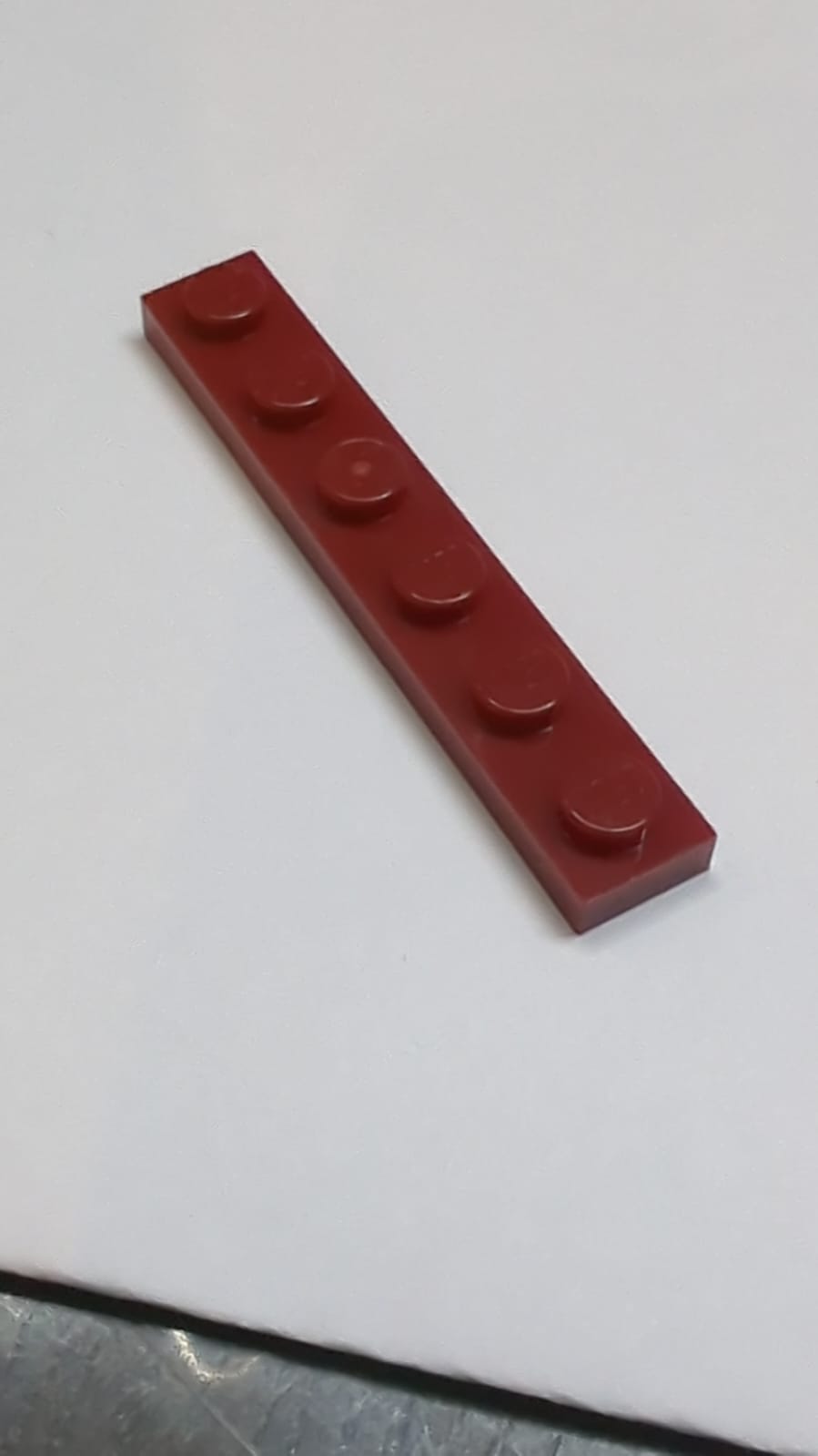 NEU Platte 1 x 6 dunkelrot