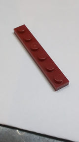 NEU Platte 1 x 6 dunkelrot