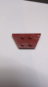 NEU Flügelplatte Plate 2 x 4 dunkelrot