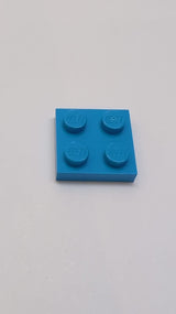 2x2 Platte dunkelazur