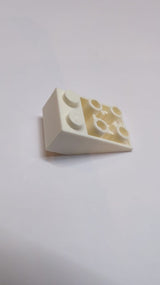 NEU Schrägstein, invert 33 3 x 2 mit Bottomtube weiß