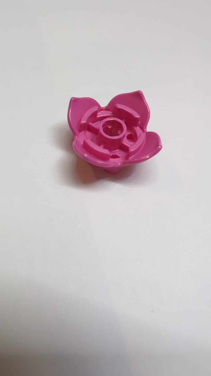 NEU 2 x 2 Blüte mit 4 Blütenblättern und Achsloch knallpink