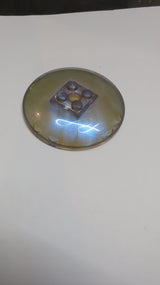 NEU Schüssel 6 x 6 umgekehrt (Radar) - feste Noppen satin transparent braun