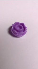 NEU Pflanzen Blume rund, 2 Schichten (Pfingstrose Rose) mit offener Noppe und kleinem Pinloch lavendel (medium)