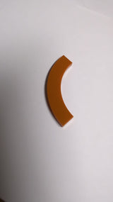 NEU Fliese, runde Kurve 4 x 4 Maccaroni breit dunkelorange