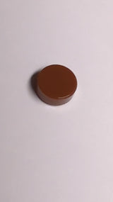 NEU Fliese, rund 1 x 1 neubraun