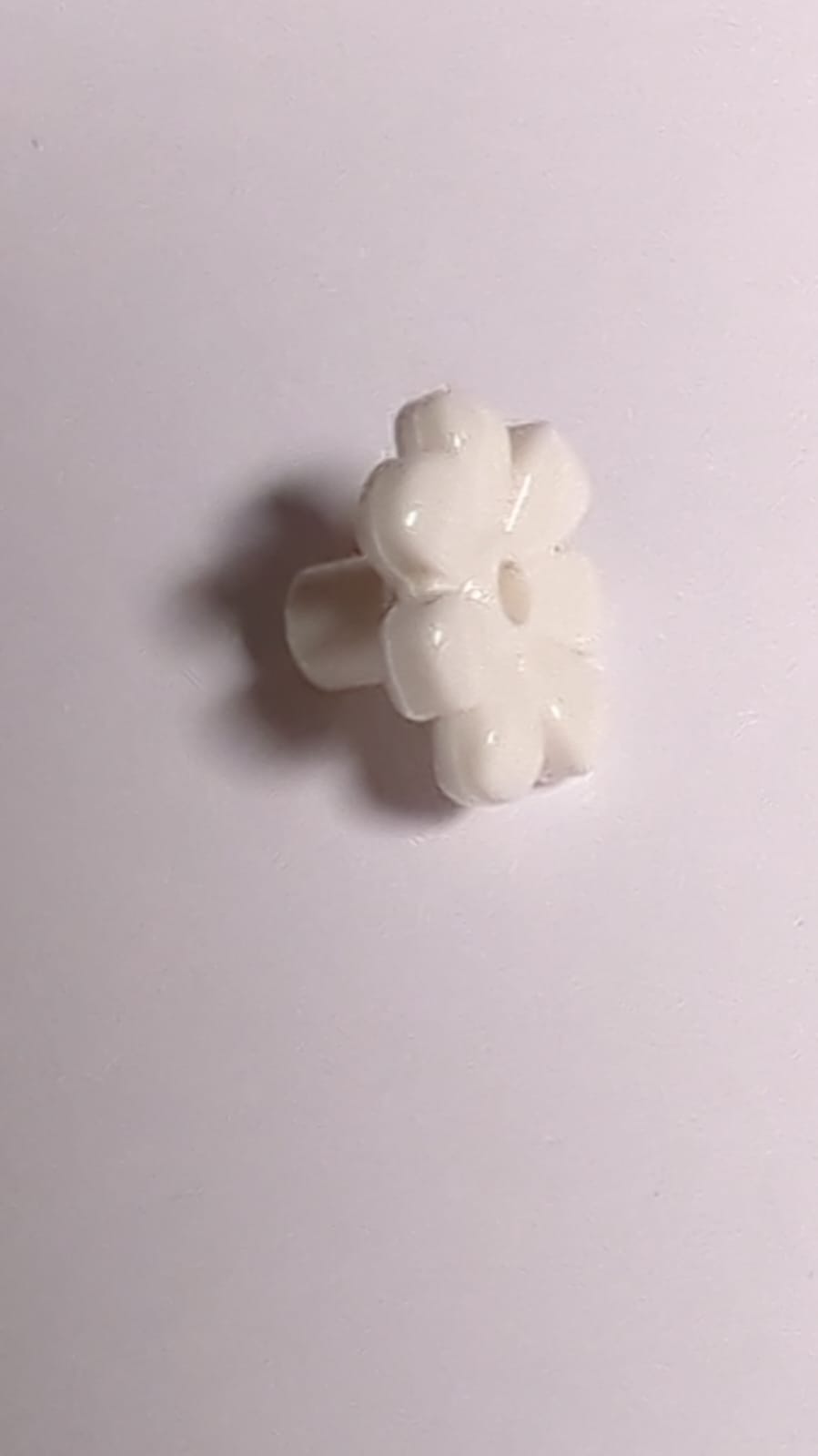 NEU 1 x 1 Blüte Blumenrand Rundplatte 7-fach weiß