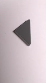 NEU Fliese, Modifiziert 2 x 2 Dreieckig neudunkelgrau