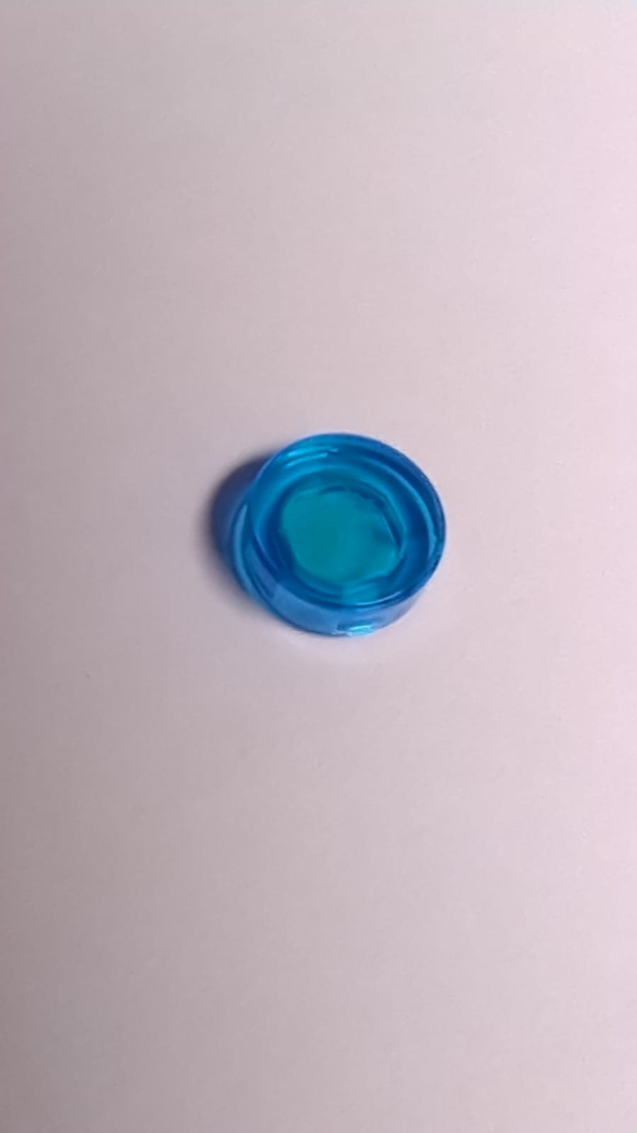 NEU Fliese, rund 1 x 1 transparent dunkelblau