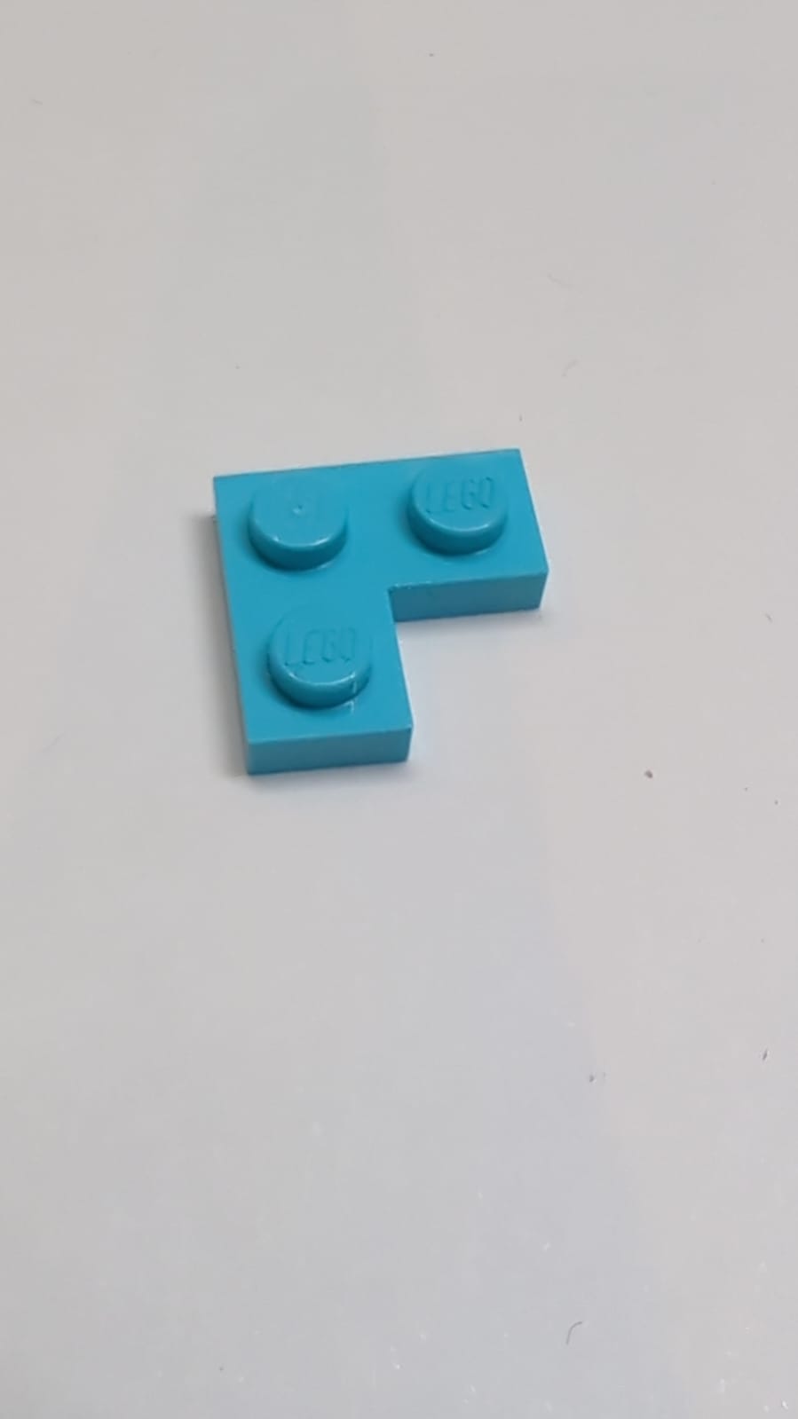 NEU 2 x 2 Platte Ecke azur (medium)