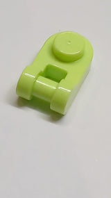 NEU Platte, Rund 1 x 1 mit Stangenhalter mintgrün