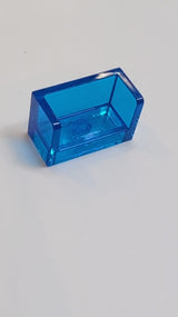 NEU Paneel 1 x 2 x 1 runden Ecken 2 Seiten transparent dunkelblau