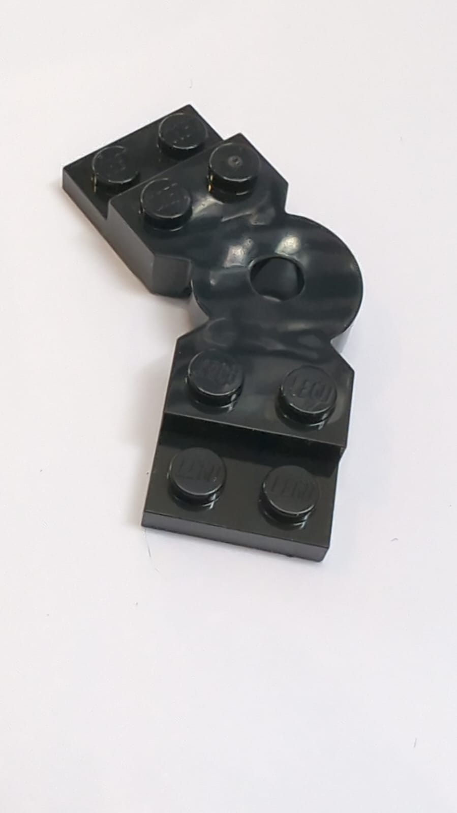 NEU Platte, modifiziert 2 x 6 x 2/3 gebogen schwarz