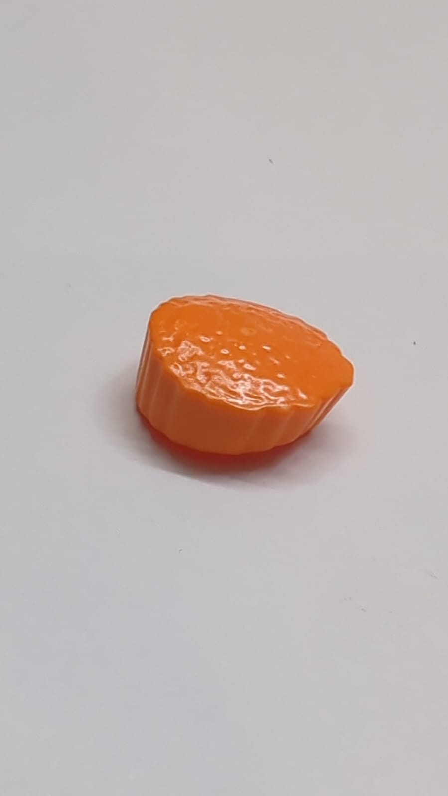 NEU Minifigur, Flache Haarspitze mit geraden, gleichmäßigen Abschnitte orange