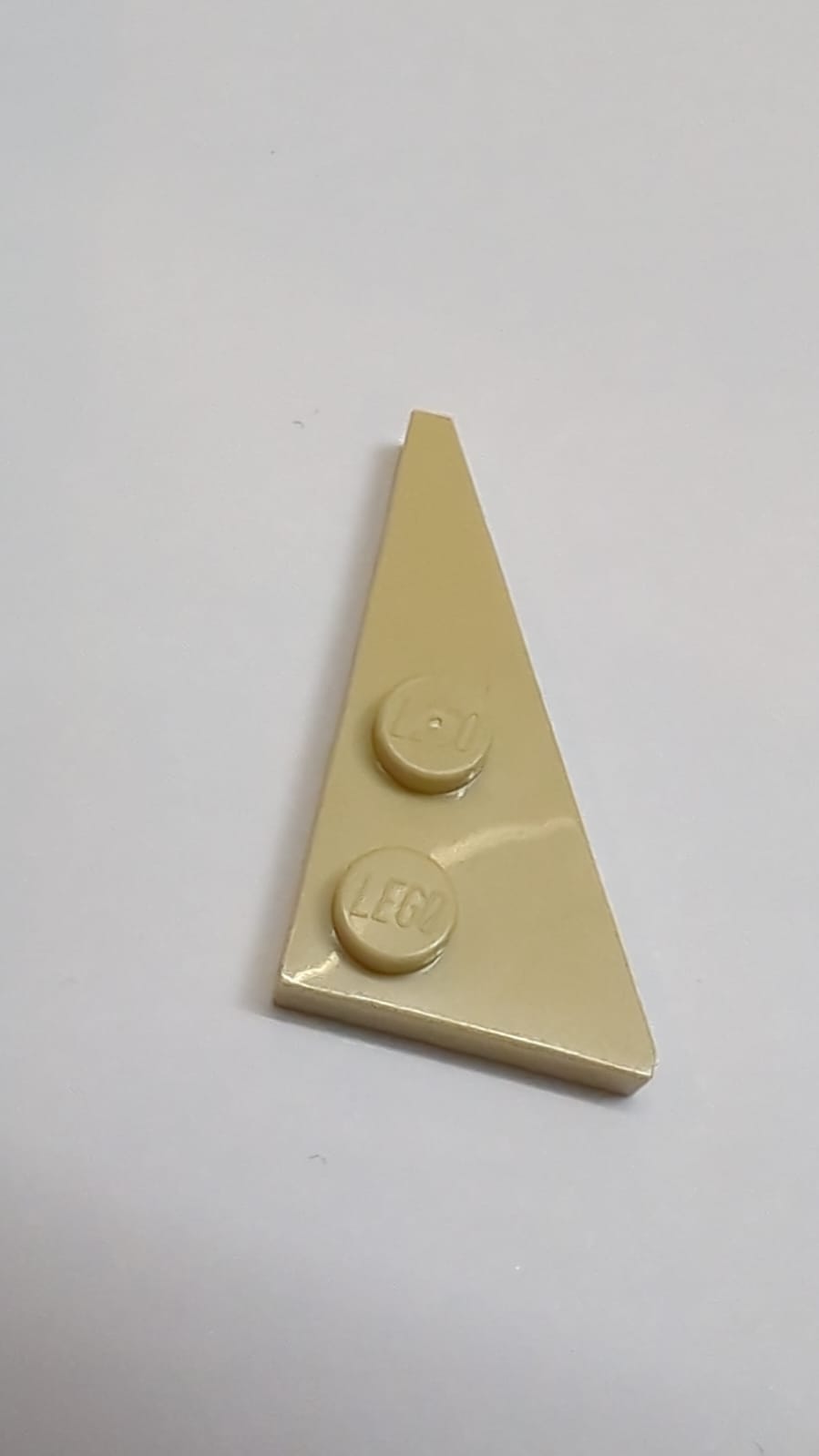 NEU Flügelplatte 4 x 2 rechts spitz beige