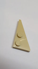 NEU Flügelplatte 4 x 2 rechts spitz beige