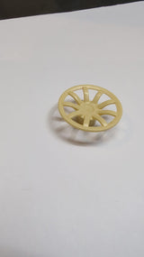 NEU Radkappe mit 9 Speichen - 24mm D. - für Räder 55982 und 56145 beige