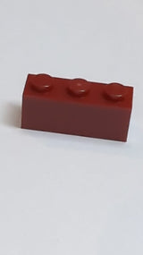 NEU Stein 1 x 3 dunkelrot