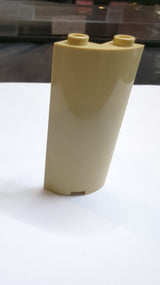 NEU Zylinderviertel 2 x 2 x 5 mit 1 x 1 Ausschnitt beige