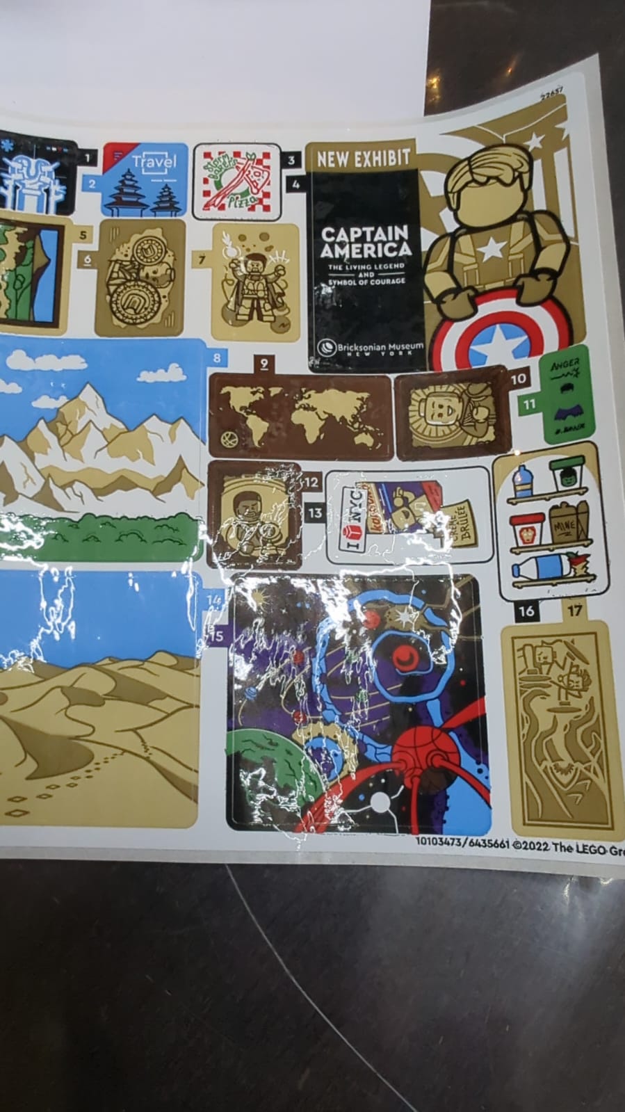 NEU Sticker Bogen für Set 76218, Sheet 1 - (10103473/6435661)