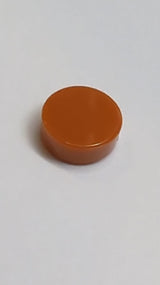 NEU Fliese, rund 1 x 1 dunkelorange