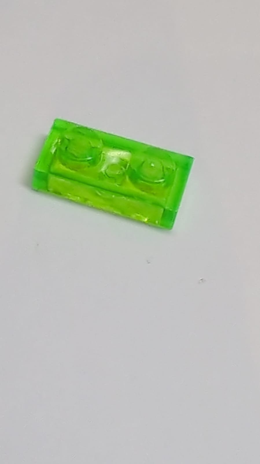 NEU Platte 1 x 2 transparent mediumgrün