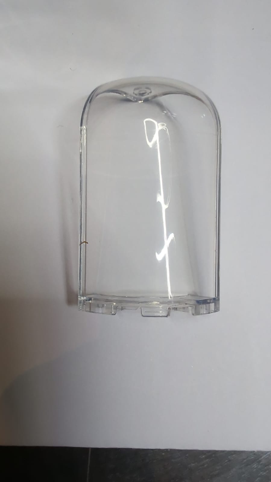 NEU Panel 3 x 3 x 6 Eckkonvex mit abgerundetem oberen Teil transparent weiß