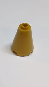 NEU Kegel 2 x 2 x 2 - offene Noppe pearlgold