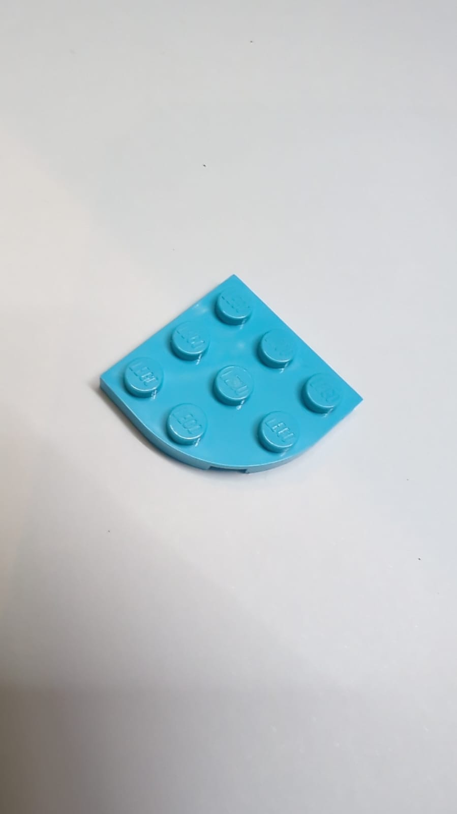 NEU Platte, Rund Ecke 3 x 3 azur (medium)