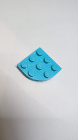 NEU Platte, Rund Ecke 3 x 3 azur (medium)