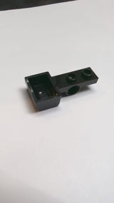 NEU Platte, modifiziert 1 x 2 mit Stiftloch und Eimer (Katapult) schwarz