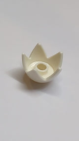 NEU Minifigur, Kopfverzierungen Krone Eierschale mit 5 Punkten und zentralen Noppen weiss