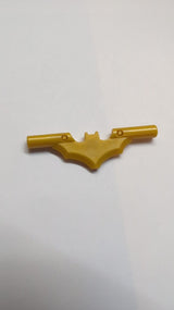 Waffe Batarang mit Stabenden pearlgold