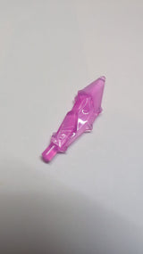 Minifigur, Waffen-Schwertklinge mit Stange, Kristallsplitter transparent knallpink