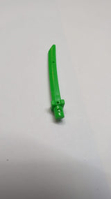 Minifigur, Waffen-Schwertklinge mit Stange, quadratischer Parier mediumgrün