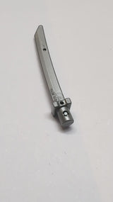 Minifigur, Waffen-Schwertklinge mit Stange, quadratischer Parier pearlsilber