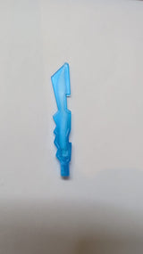 Minifigur, Waffen-Schwertklinge mit gezackten Kanten und Stangenende mit marmoriertem Weißmuster