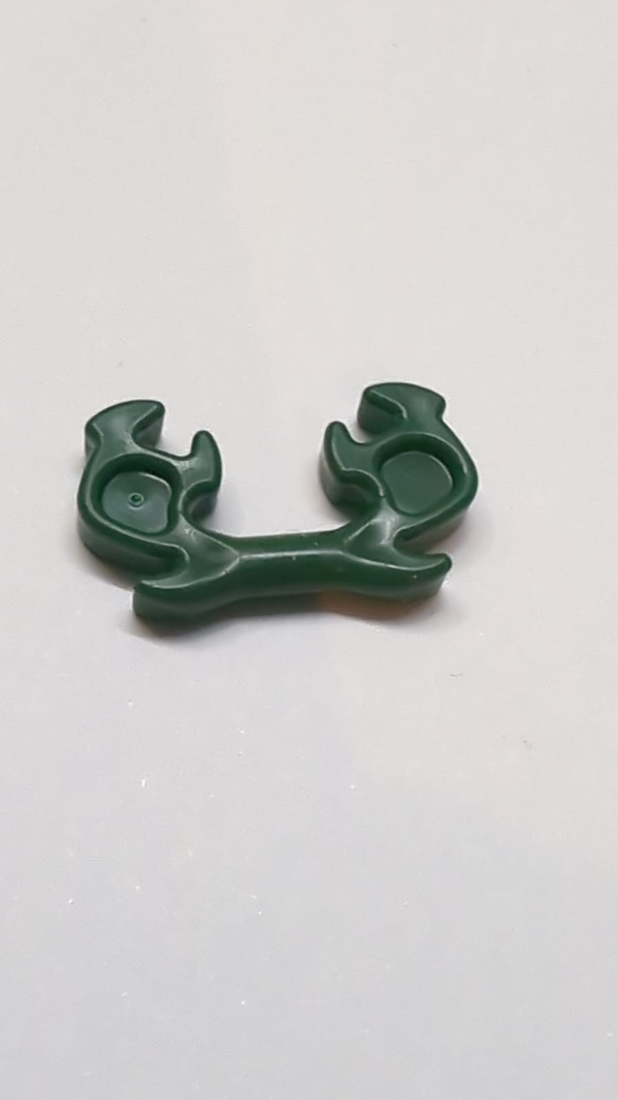 Minifigur Zubehör Ninja Helm Hörner dunkelgrün