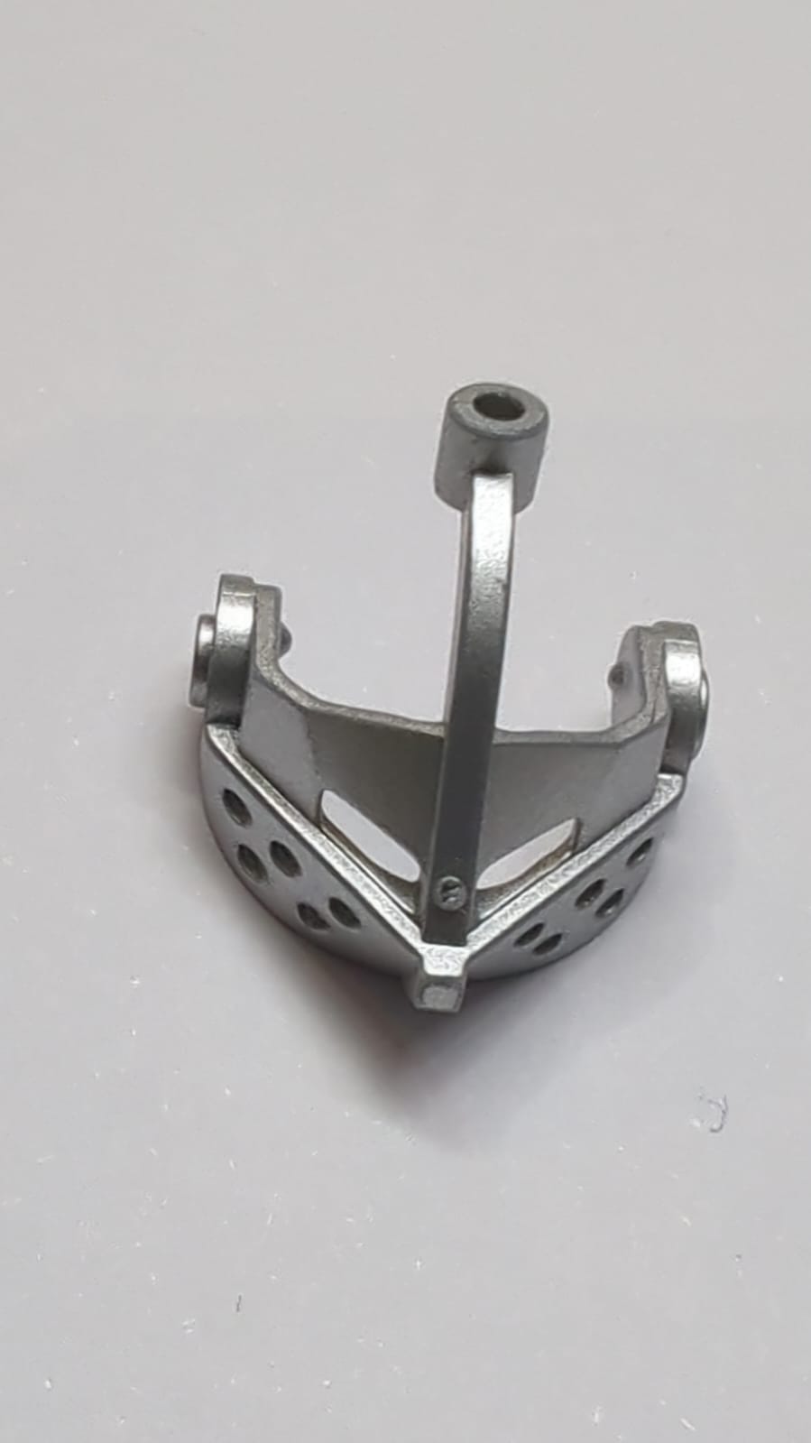 Minifigur, Visier spitz metallic silber